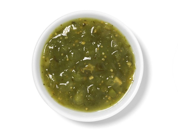 Cup of salsa verde