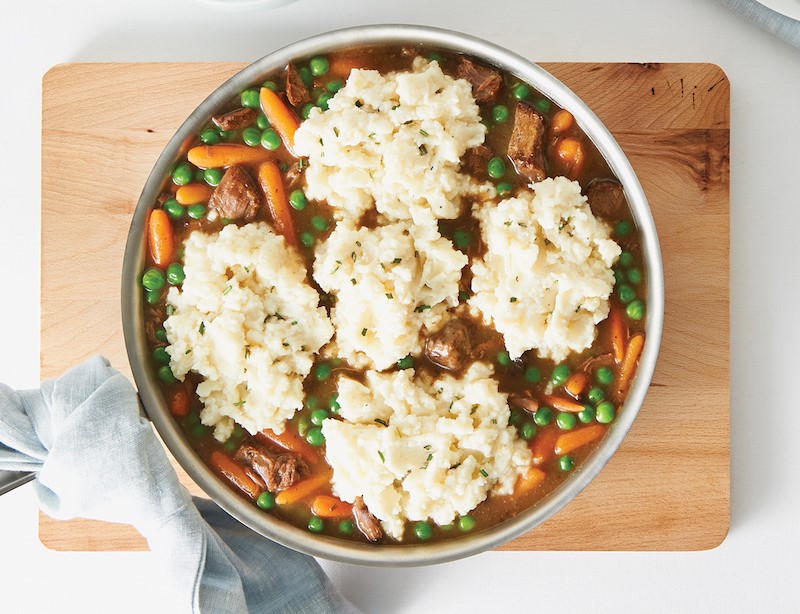 skillet of shepherd's pie