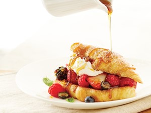 Hy-Vee croissant stuffed with berries and cream