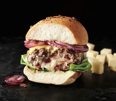 Gouda juicy lucy burger