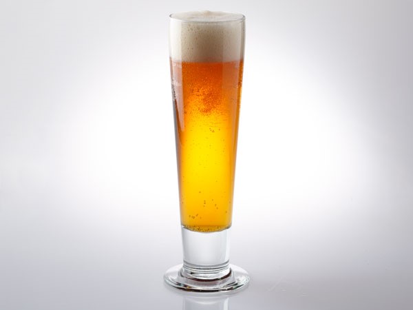 Maibock in pilsner glass