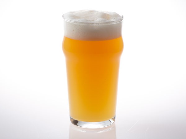 New England pale ale in nonic glass
