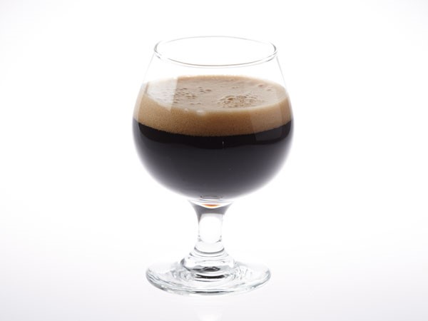 Russian imperial stout beer in snifter glass