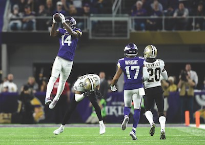 Stefon Diggs catching the ball