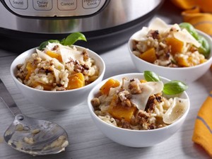 Instant Pot Risotto with cheese and butternut squash