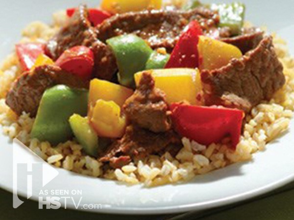 Hoisin beef and pepper stir fry 