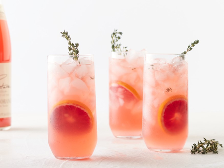 Blood Orange And Thyme Spritzers Hy Vee Blood Orange And Thyme Spritzers Hy Vee