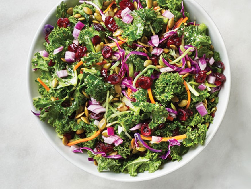 ultra simple chopped kale salad hy vee