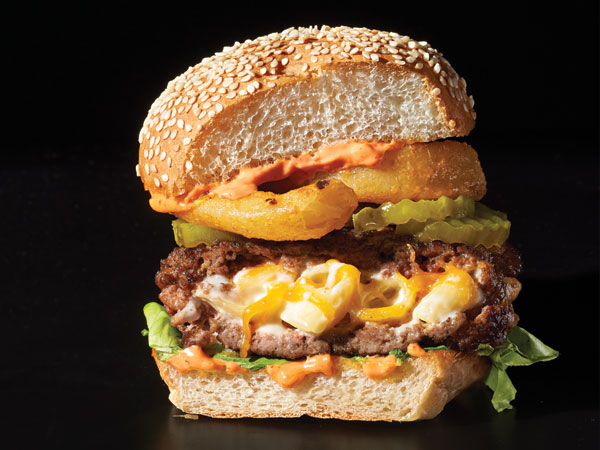 Mac and Cheese-Stuffed Burgers Hy-Vee