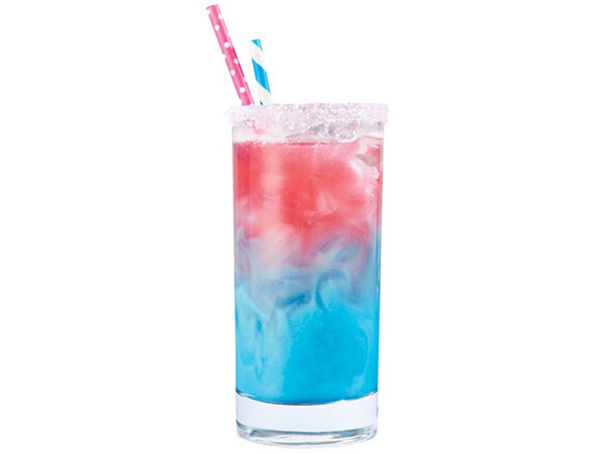 Pink And Blue Mocktails Hy Vee