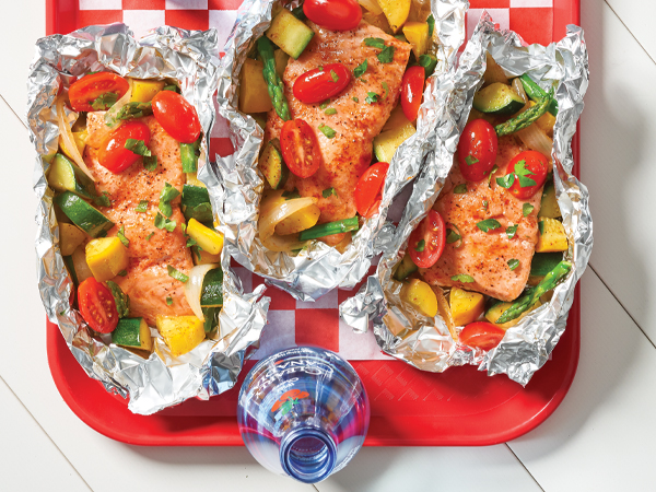 Honey-Butter Cajun Salmon Foil Packets | Hy-Vee