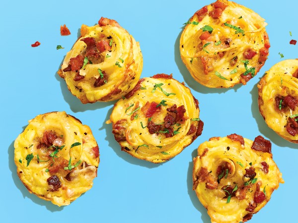 Breakfast Carbonara Muffins