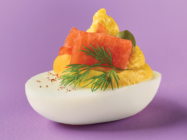 Horseradish Deviled Eggs with Smoked Salmon | Hy-Vee Horseradish Deviled Eggs with Smoked Salmon | Hy-Vee