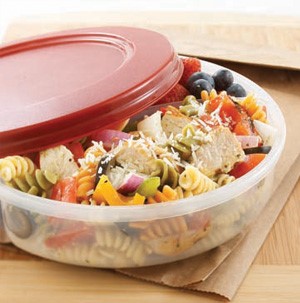 Container of Chicken Pasta Salad