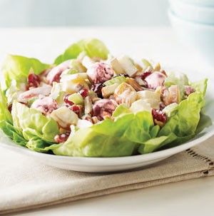 Plate of Cherry Waldorf Salad