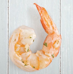 Tail on cooked shrimp