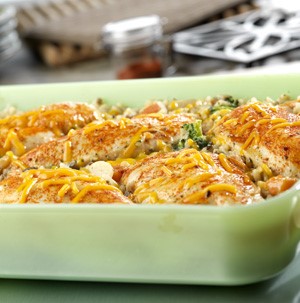 Chicken, Seasoned Rice and Vegetable Casserole | Hy-Vee