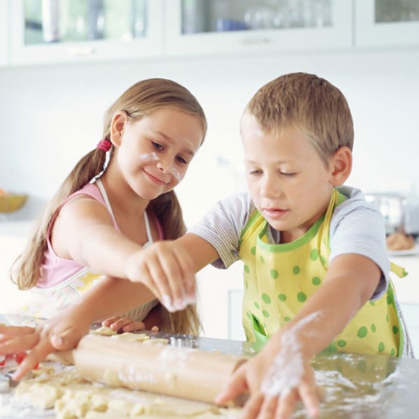 Children With Rolling Pin