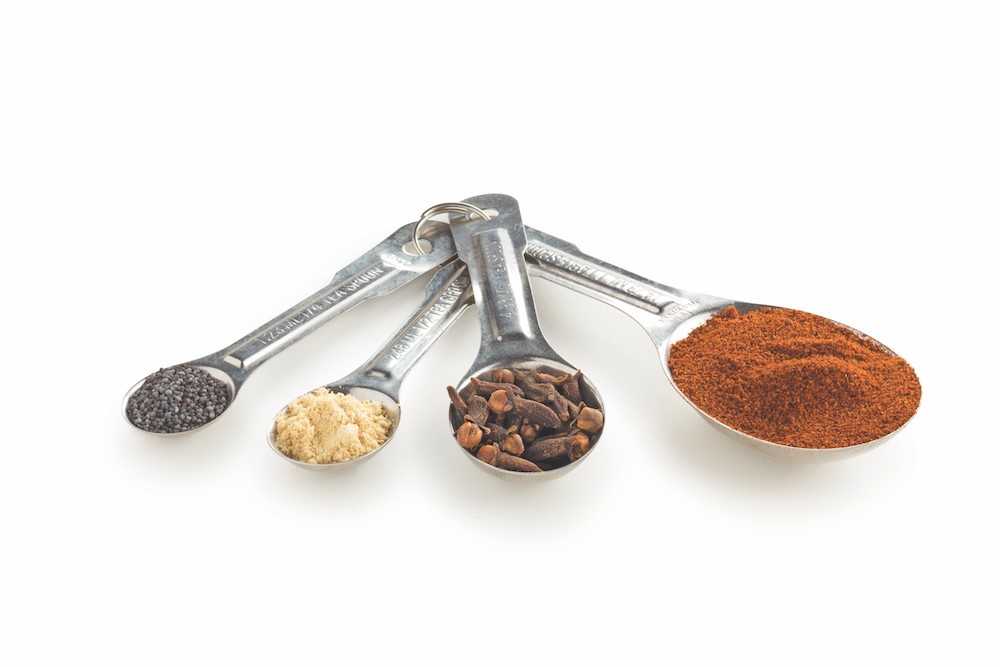 Assorted Spices in Measuring Spoons