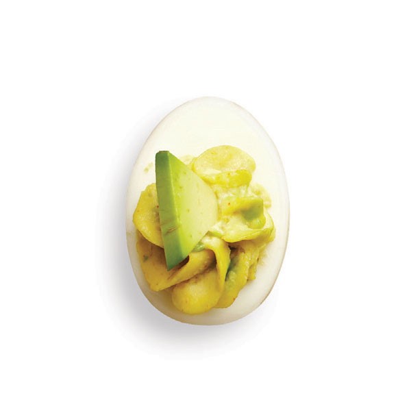 Deviled Egg with Avocado Slice