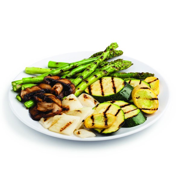 Grilled Veggies on Plate