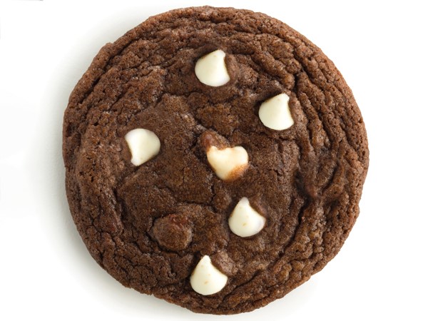 Double chocolate chip cookie with white chocolate chips